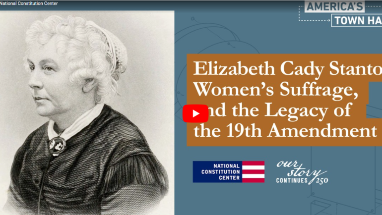 Podcast: Ellen DuBois on the Revolutionary Life of Elizabeth Cady Stanton
